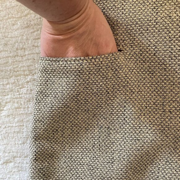 Vintage Linen Blend Womens Tweed Blazer Sz 2 Y2K Unique 4 Button Detail - Picture 5 of 10